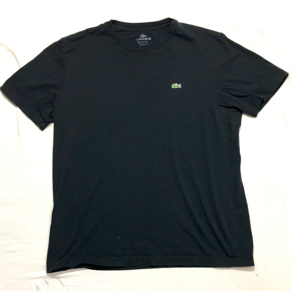 Men’s Lacoste black tee. From France. Size 5 fits Medium.